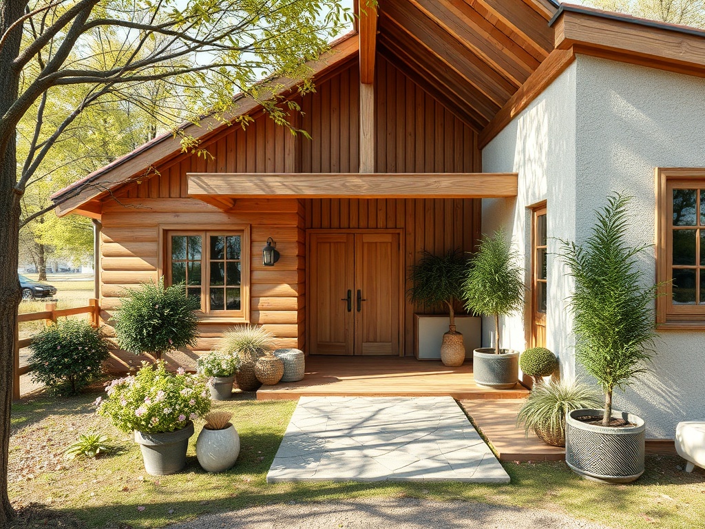 progress33.ru | Как вписать пристройку к существующему дому из клееного бруса